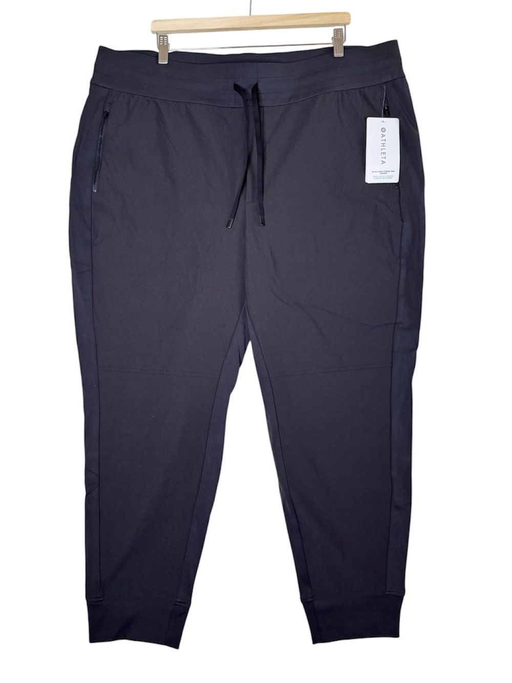 Athleta Headlands Hybrid Trek Jogger Pants Black Women's Size 24